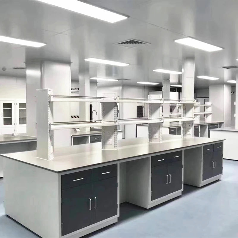 High Quality Steel Laboratory Island Table Chemical Resistant And Water-proof Lab Bench For Laboratory Room