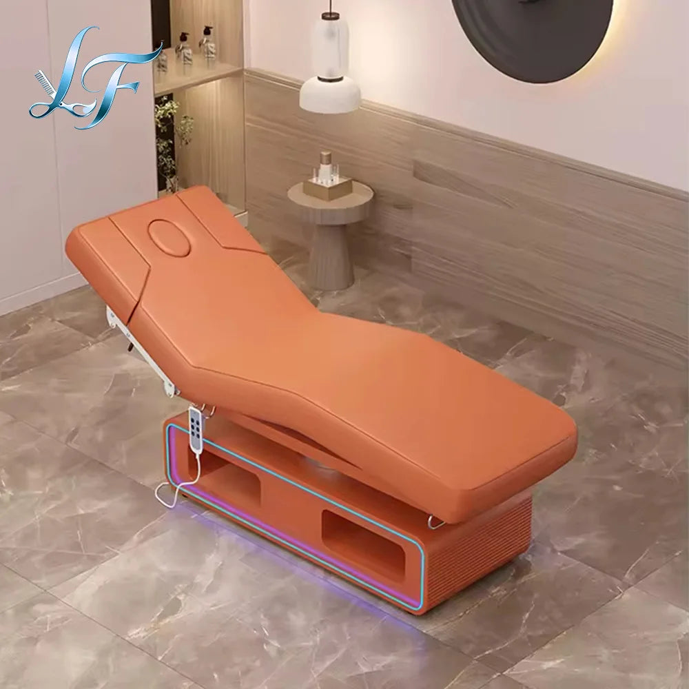 Massage Table Electric Lift Adjustable Beauty Bed Commercial Furniture For Salon Beauty Industry Durable Practical Bed