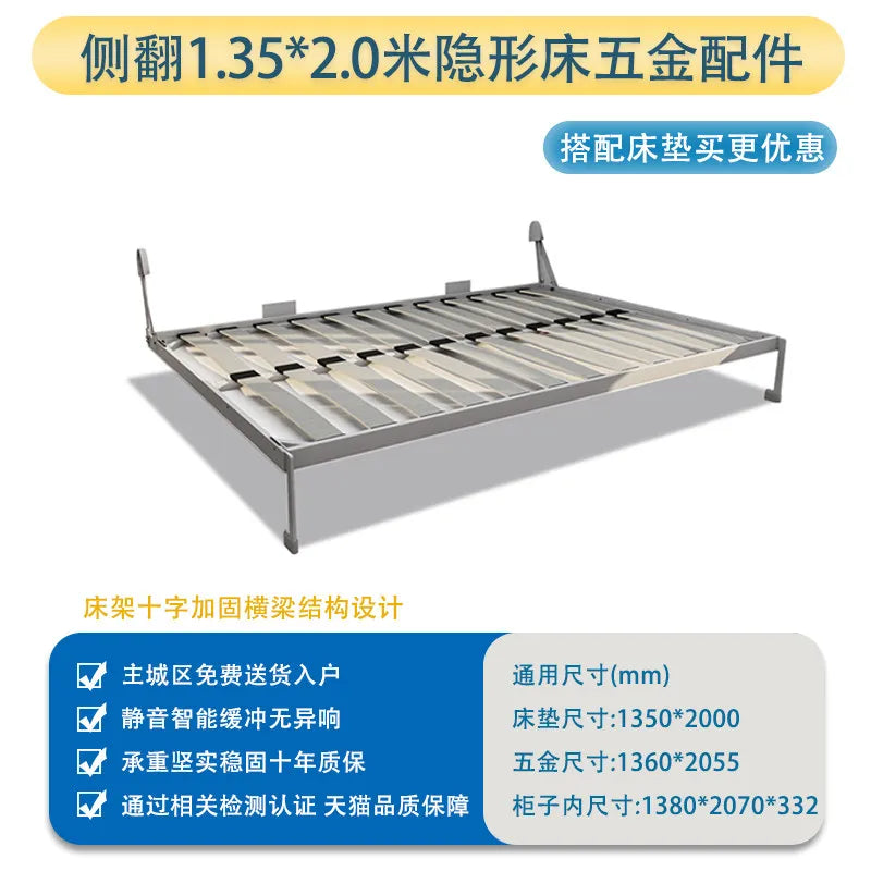 Adjustable Lit Portable Folding Bed Kids Single Space Saving Invisible Bed Clearance Adults Camas Baratas Bedroom Furniture