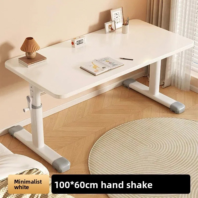 Hand Crank Adjustable Height Desk Computer Desk & Office  Ergonomic Study Table Home Office Writing Gaming Desk for Kids Adults