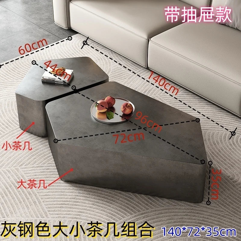 Modern Trendy Coffee Table Unique Design French Hidden Storage Coffee Table Bedroom With Storage Table Basse Home Furniture