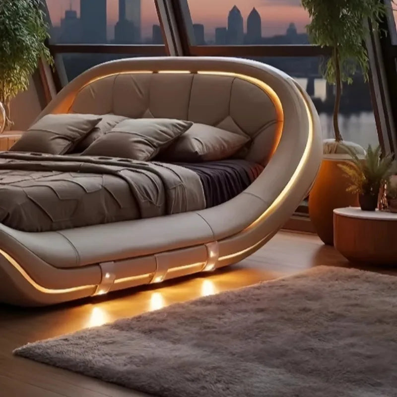 Luxurious European Wedding Bed Frame High Quality Comfortable Design Perfect Dream Bedrooms Camas De Dormitorio Home Decoration