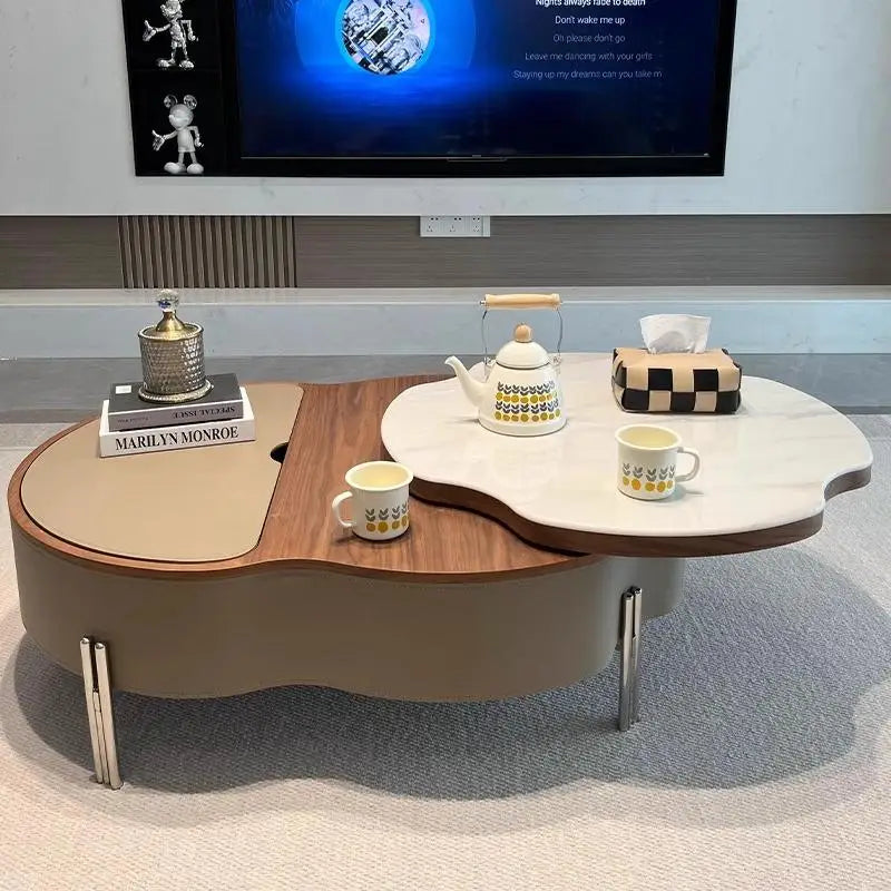 Design Storage Coffee Table Geometric Modern Organizer Drawer Nordic Coffee Table European Glamour Coffee Table Simple Furniture