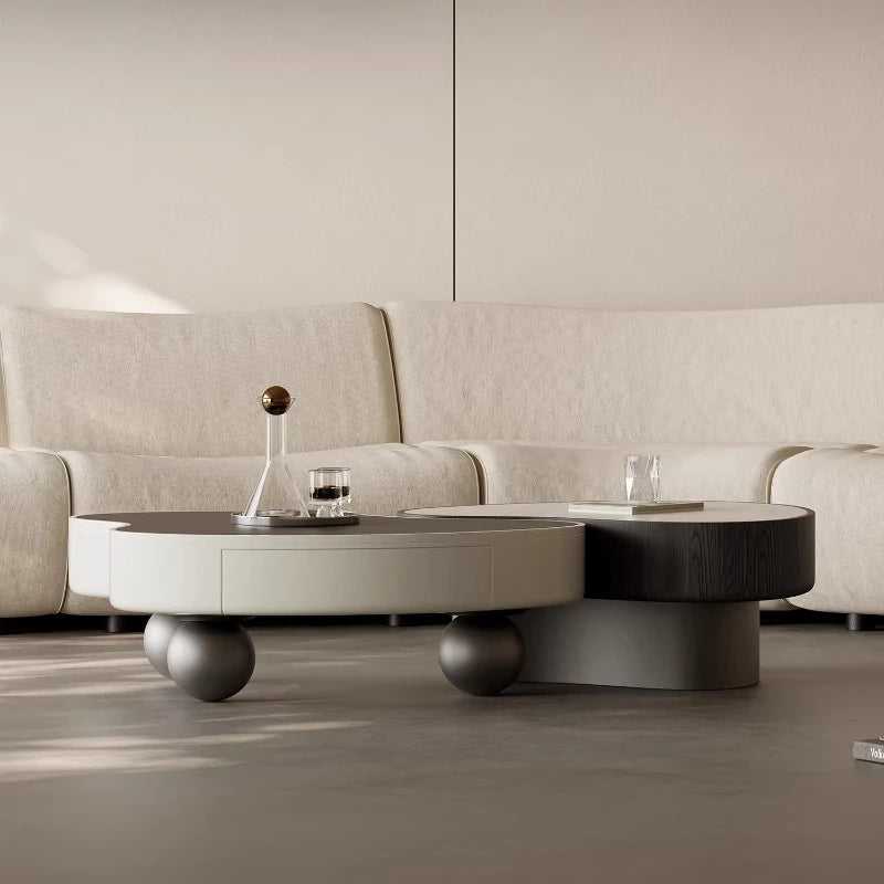 Special-shaped Coffee Table Storage Hardcover Sofa Side Table Living Room Center Luxury Modern Home Decor Items House Furniture