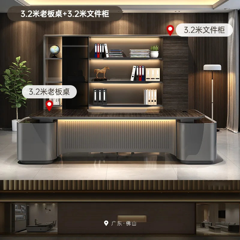 Aesthetic Shelves Office Desk Display Minimalist Crafts Gaming Office Desk Computer Bedroom Mesas Escritorio Office Furniture