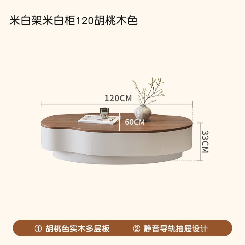 Living Room Storage Coffee Table With Drawers Trendy Glam Minimalist Coffee Table Unique Modern Meuble Salon Furniture For Home