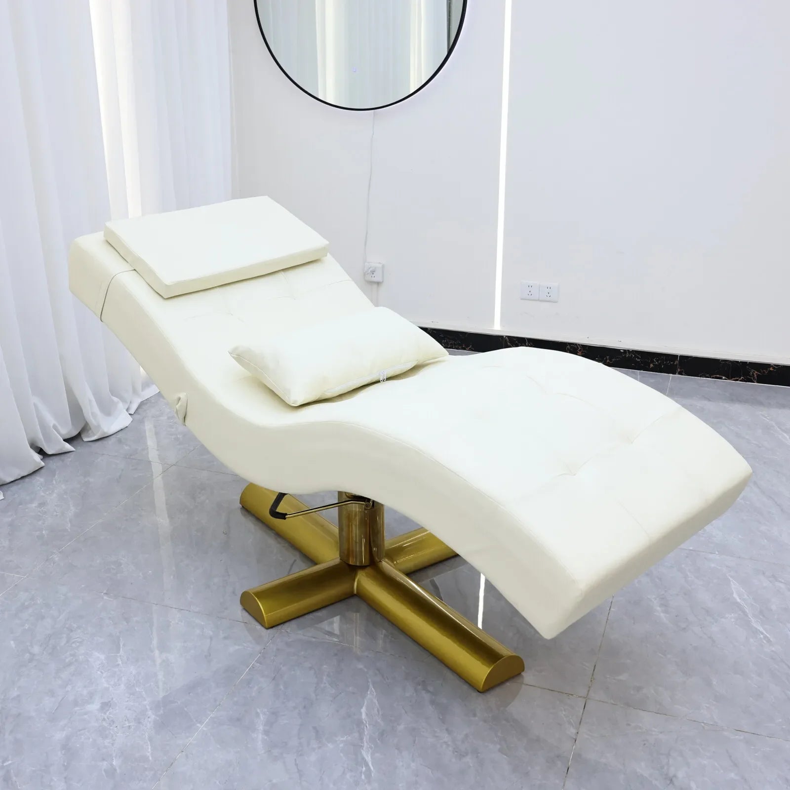 Electric reclining beauty bed, adjustable height beauty bed, suitable for hydrotherapy, salon, tattoo, therapy, home use