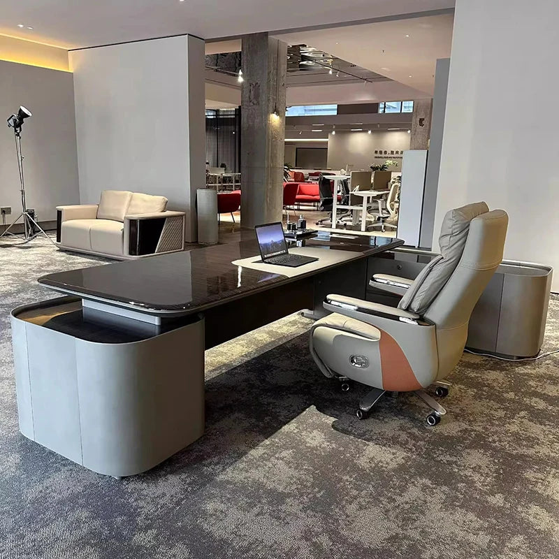 Aesthetic Shelves Office Desk Display Minimalist Crafts Gaming Office Desk Computer Bedroom Mesas Escritorio Office Furniture