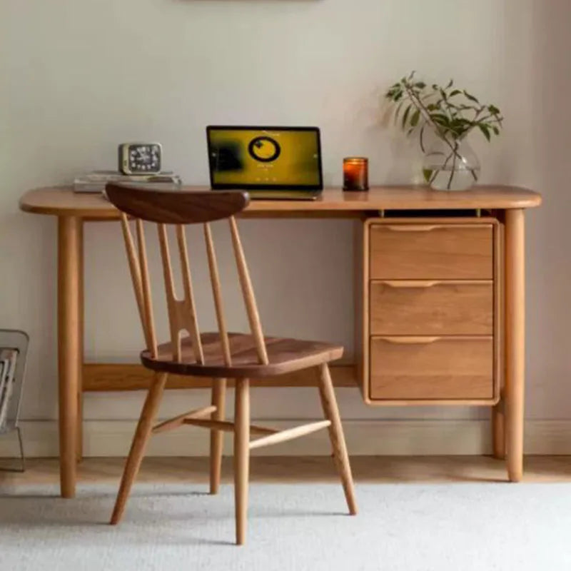Drawer Wooden Office Desk Computer Storage Minimalist Shelves Office Table Space Saving Standing Meuble Bureau Home Furniture
