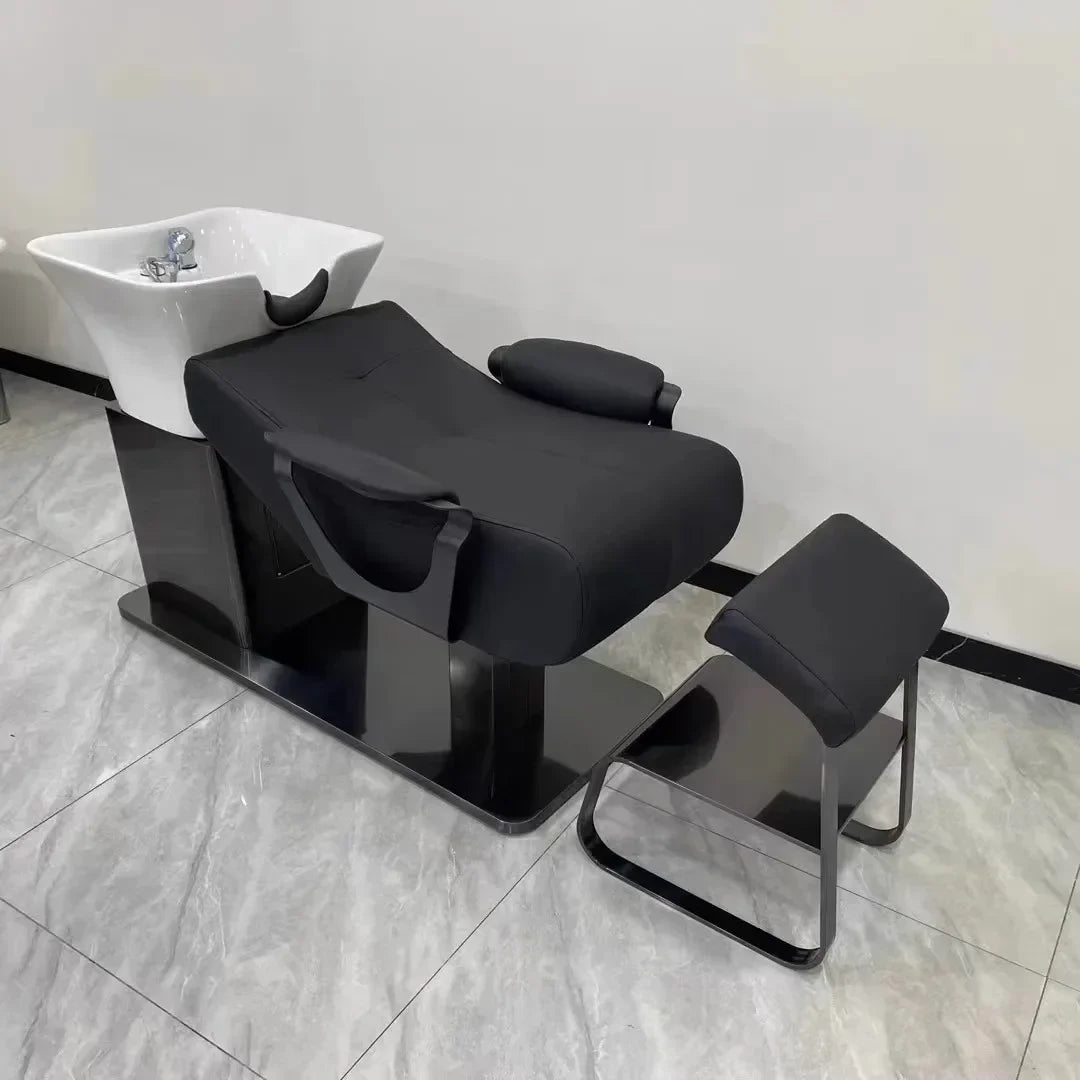 Ergonomic Lounge Shampoo Bed Luxury Fashion Simple Modern Hair Shampoo Bed Unique Comfortable Cadeira De Barbearia Furniture
