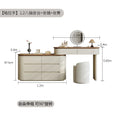 Light Mirror Dressing Table Luxury Makeup Italian Style Vanity Table Design Glamour Coiffeuse De Chambre Bedroom Furniture