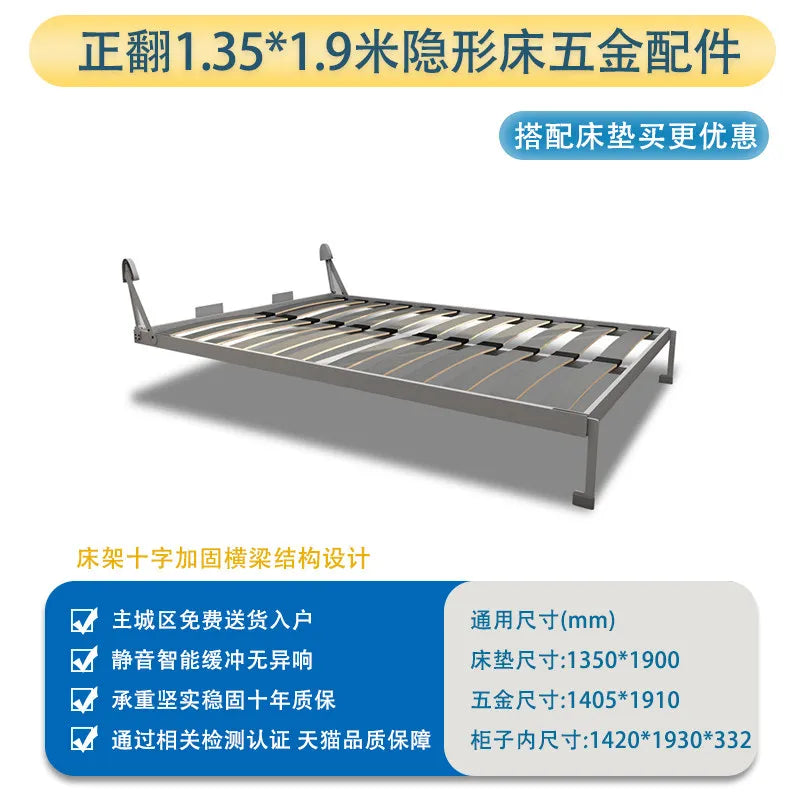 Adjustable Lit Portable Folding Bed Kids Single Space Saving Invisible Bed Clearance Adults Camas Baratas Bedroom Furniture