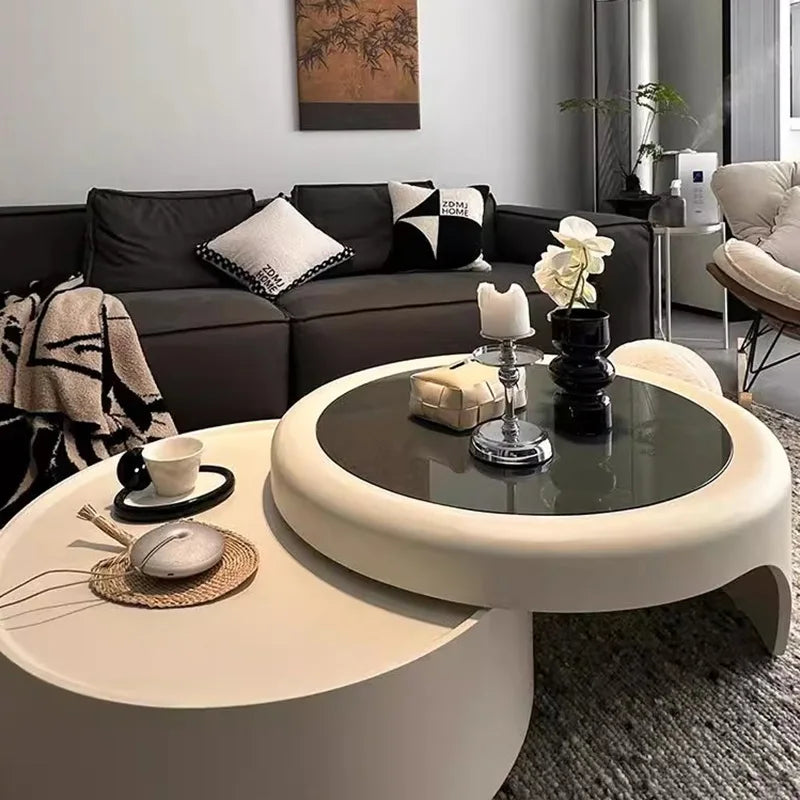 Nordic Luxury Coffee Table With Storage Design Premium Cute Coffee Table Living Room Hidden Storage Table De Salon Furniture