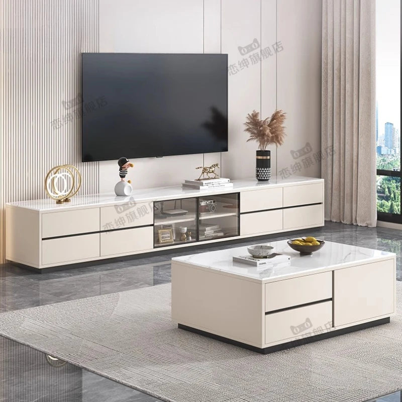 Storage Ornament Tv Stand Cabinet Simple Wall Nordic White Tv Stand Drawers Shelf Muebles Para El Hogar Home Accessories