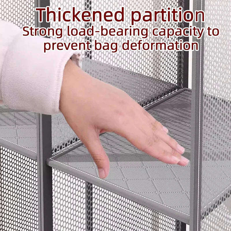 Wardrobe Closet Transparent Storage Bag Hanging Handbag Organizer  Bedroom Closet Storage Bag Dust Bag