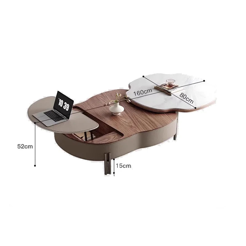 Design Storage Coffee Table Geometric Modern Organizer Drawer Nordic Coffee Table European Glamour Coffee Table Simple Furniture
