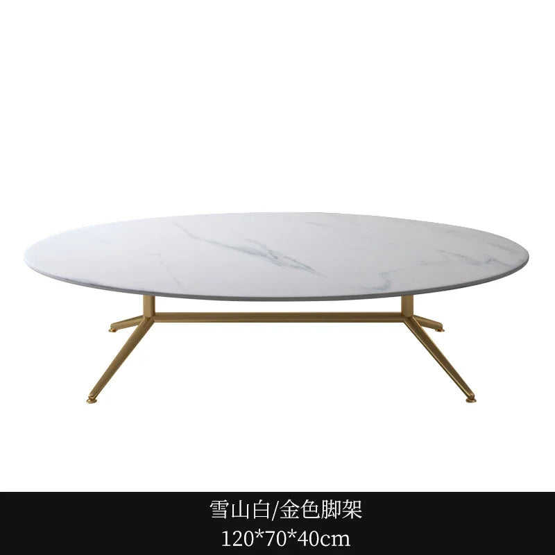 Black Oval Marble Coffee Tables Book Cute Minimalist Auxiliary Coffee Table Console Dining Garden Mesa De Centro De Sala Tables