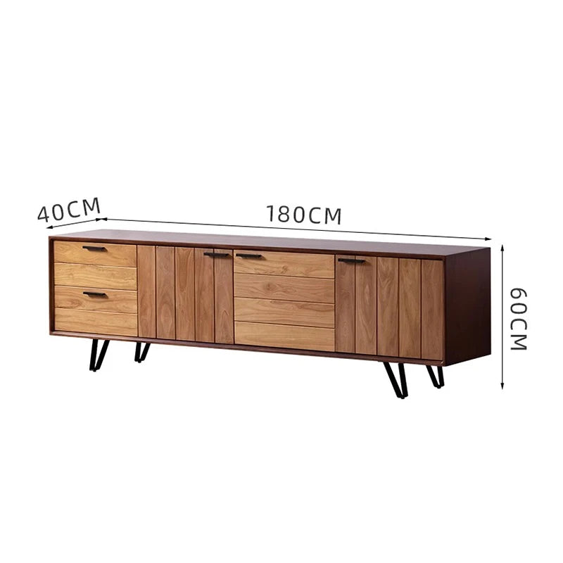 American Aesthetic Tv Stand With Drawers Storage Retro Classic Tv Stand Bedroom Hidden Storage Wohnwand Tv Möbel Home Furniture