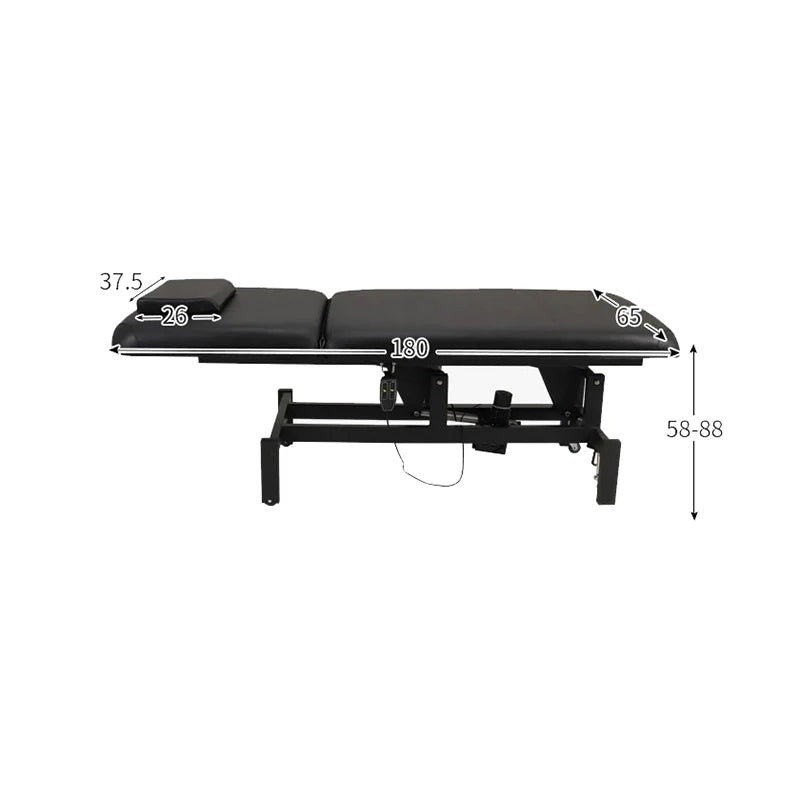 Luxury Electric Beauty Bed Adjustable Height Multifunctional Adult Massage Bed Comfy Ergonomic Lit Esthétique Salon Furniture