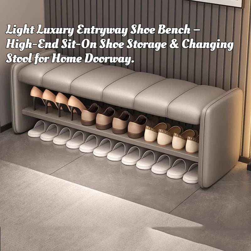 Luxury Italian Shoe Bench Ottomans Minimalist Organizer Designer Shoe Stool Shelf Storage Living Room Muebles Salon Furniture