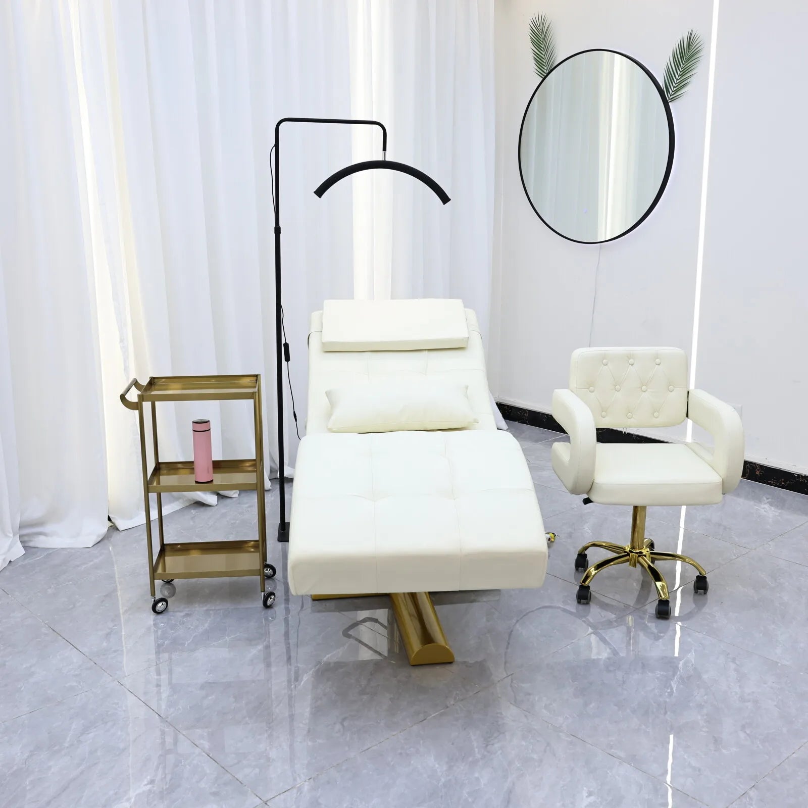Electric reclining beauty bed, adjustable height beauty bed, suitable for hydrotherapy, salon, tattoo, therapy, home use