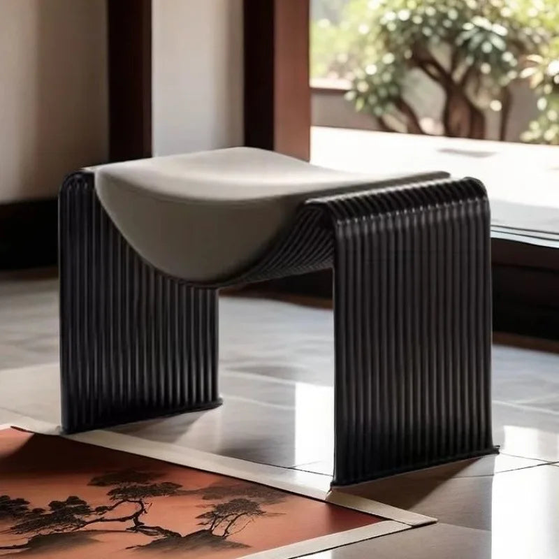 Italian Light Luxury Ottomans Wearing Shoe Changing Cosmetic Stool Household Porch Living Room Furniture Le Tabouret XYDZ