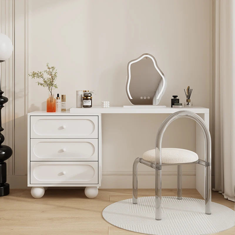 European Design Vanity Table Simple Kawaii Corner With Mirror Vanity Table Modern Luxury Penteadeira De Maquiagens Furniture