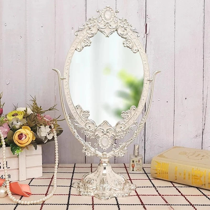 Vanity Dressing Table Mirror Creative Design Luxury Fashion Girls Standing Minimalist Mirror Interior Espelhos Room Decorations