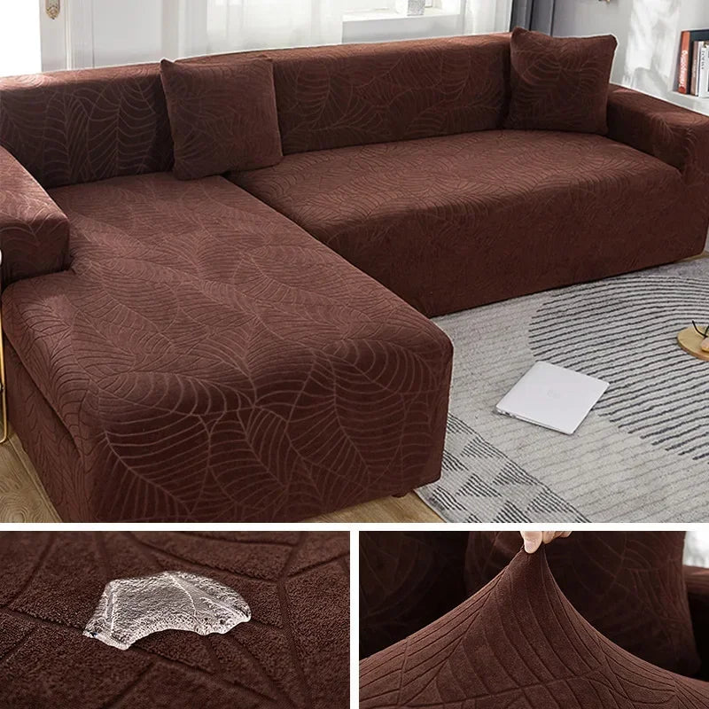 Sofa Cover for Living Room Thick Jacquard Sofa Cover 1/2/3/4 Seater L-Shaped Corner Sofa Cover