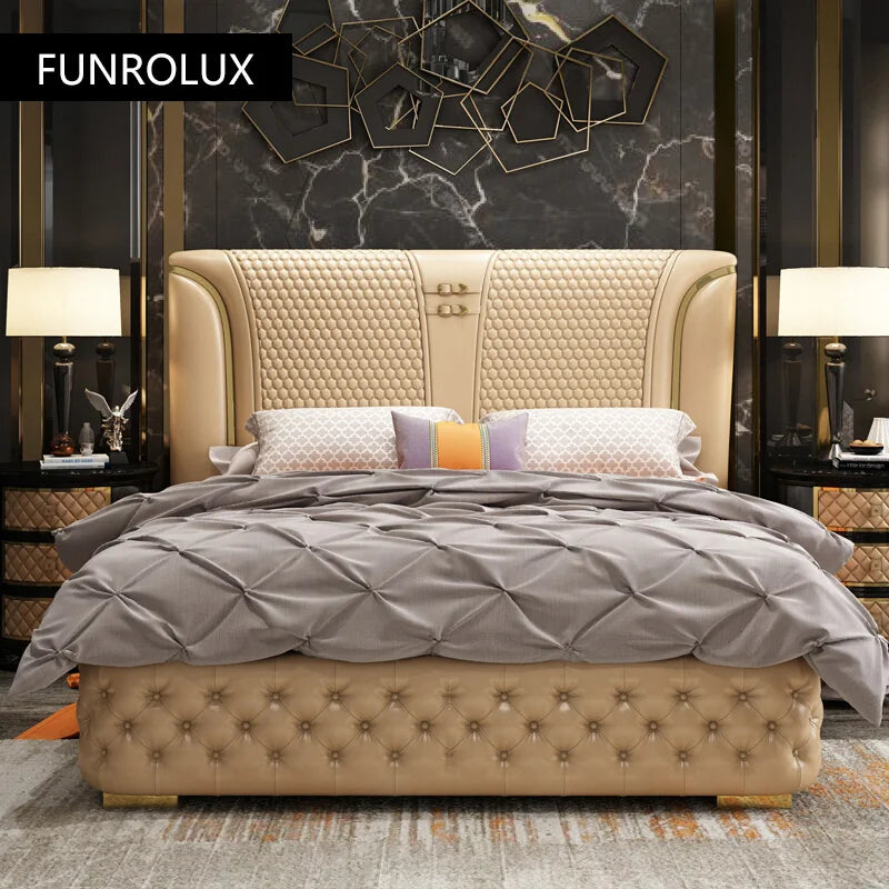 Modern Upholstered Cal King Bed Platform Bed Frame with Wingback Headboard Can be Customzied