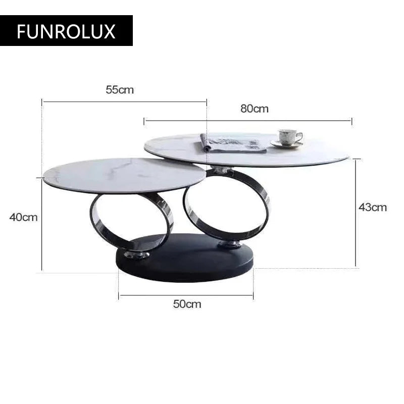 Marble Tea Table  modern minimalistins creative tea table household small apartment light luxury round coffee table