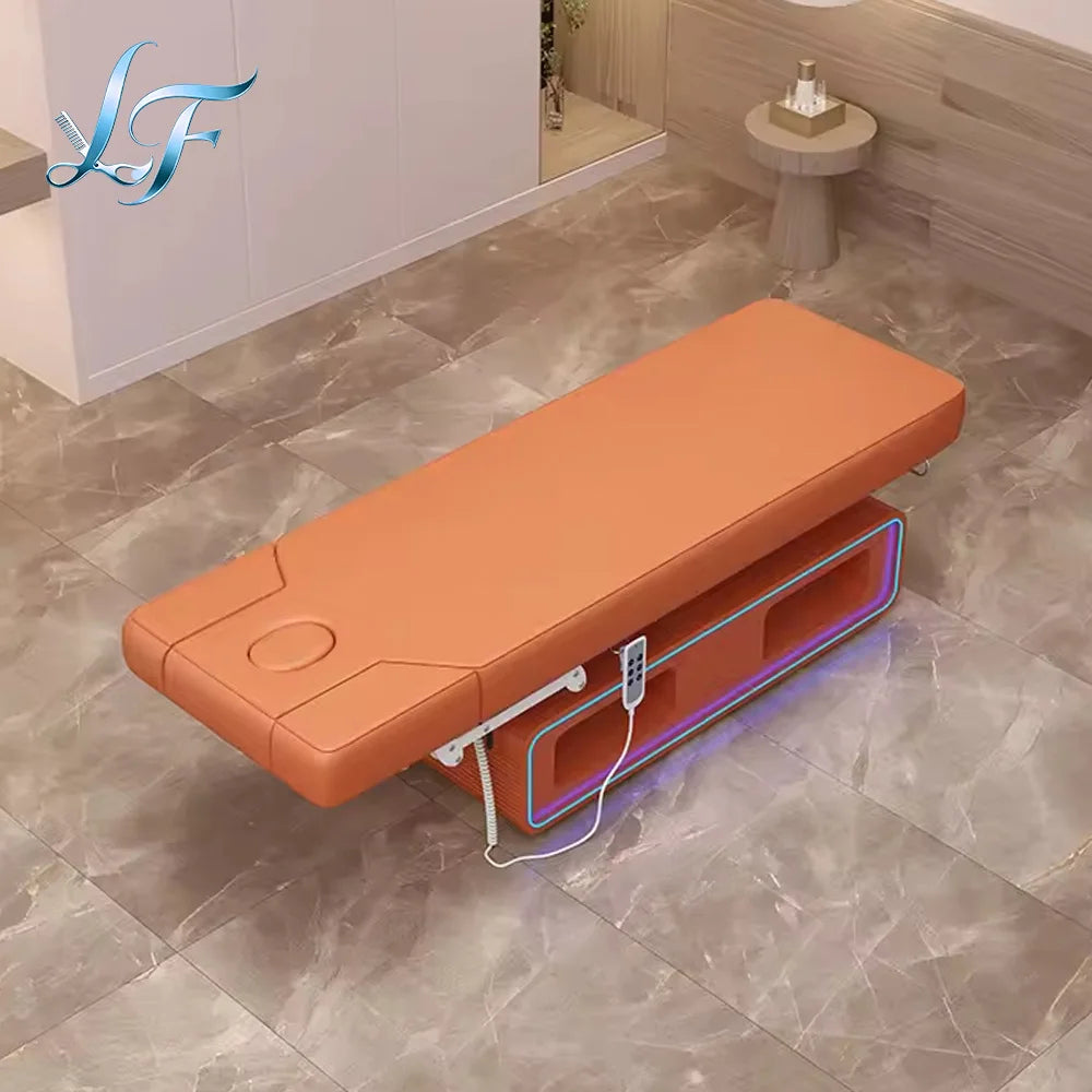 Massage Table Electric Lift Adjustable Beauty Bed Commercial Furniture For Salon Beauty Industry Durable Practical Bed