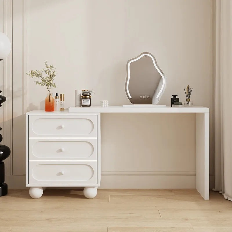 European Design Vanity Table Simple Kawaii Corner With Mirror Vanity Table Modern Luxury Penteadeira De Maquiagens Furniture