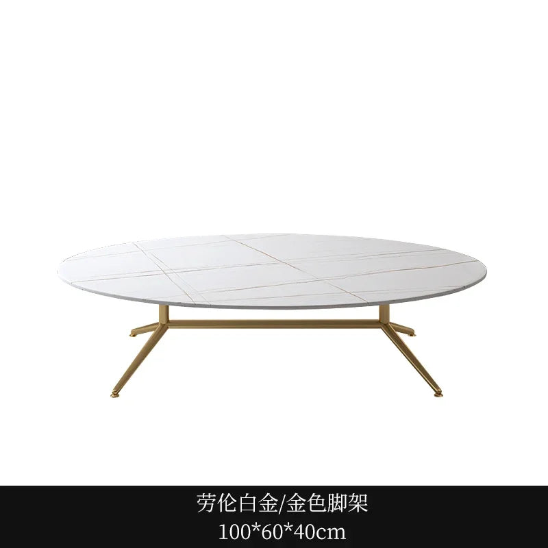 Black Oval Marble Coffee Tables Book Cute Minimalist Auxiliary Coffee Table Console Dining Garden Mesa De Centro De Sala Tables