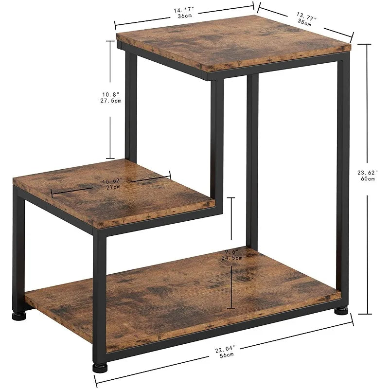 Nordic Coffee Storage Coffee Tea Tables End Table Modern Minimalist Living Room Square Coffee Table Iron Storage Rack שולחן סלון