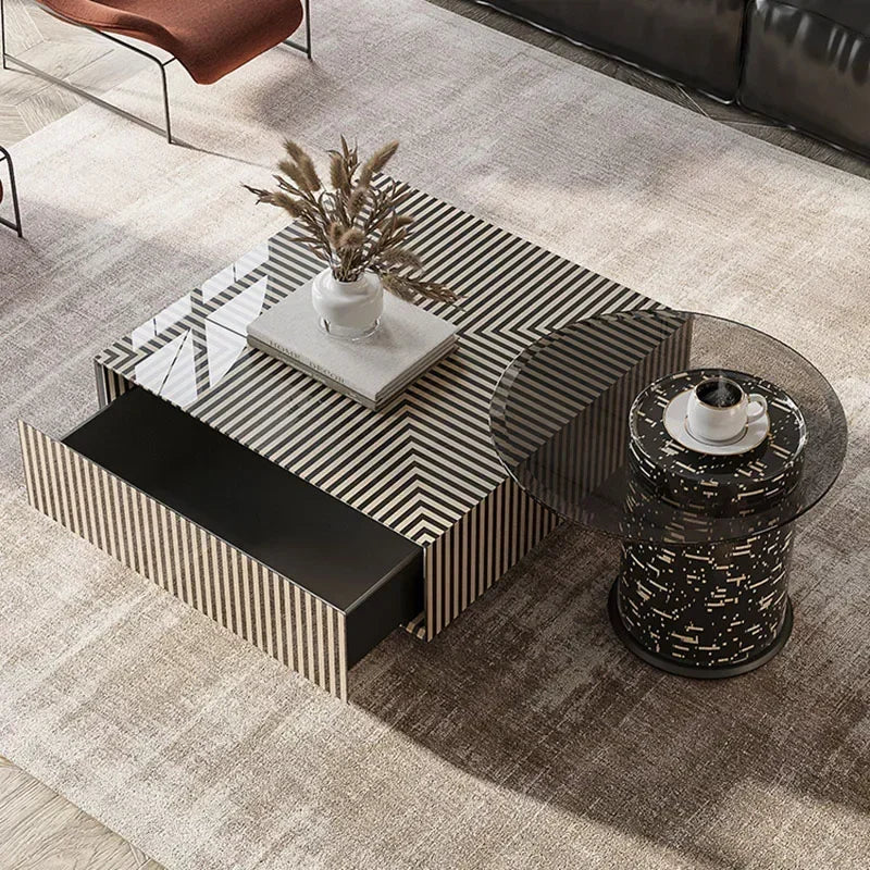 Delicacy Modern Coffee Tables Decor Luxury Marble Unique Coffee Tables Minimalist Design Stolik Kawowy Living Room Furniture