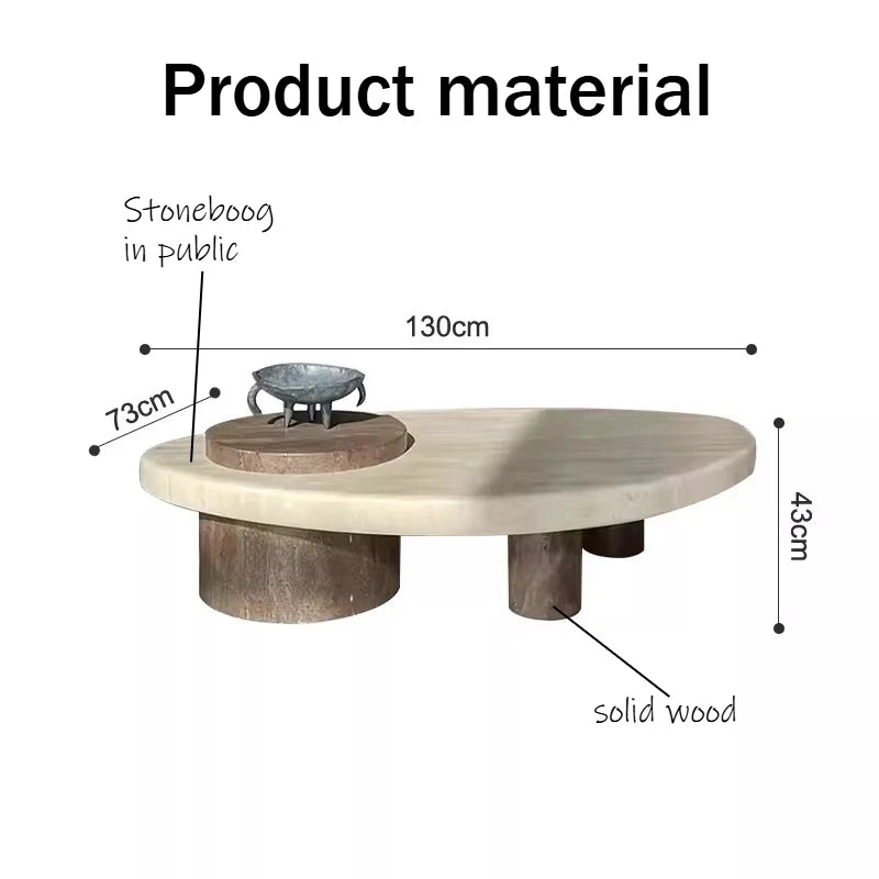 Marble Hardcover Coffee Table Modern Fashion Sofa Side Table Decor Items Living Room Center Decor Design Home House Furniture