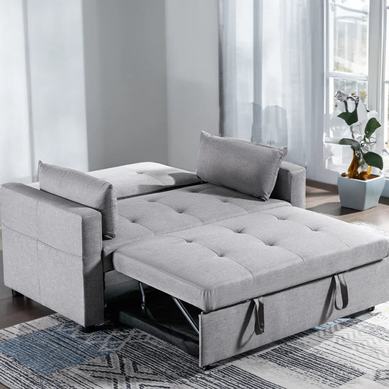 Multifunctional Furniture Folding Pull Out Sofa Bed Modern Convertible Sleeping Sofa Bed With Storage