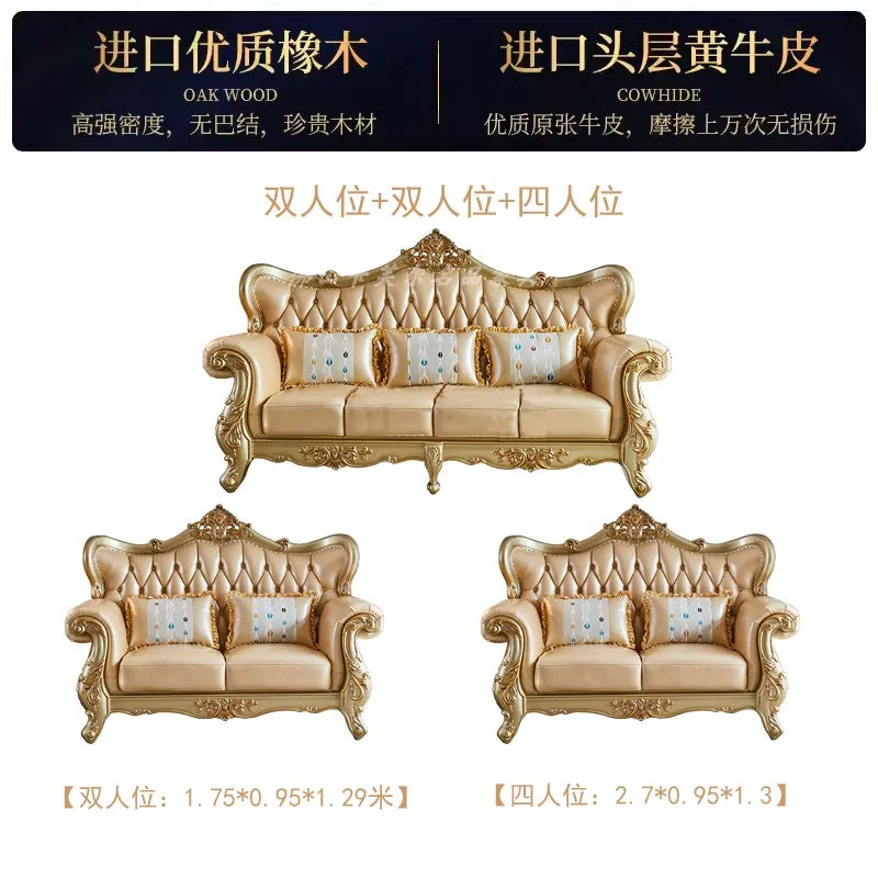 Modern Sectional Living Room Sofa Genuine Leather Solid Wood Living Room Sofa Minimalist Single Divani Da Soggiorno Furnitures