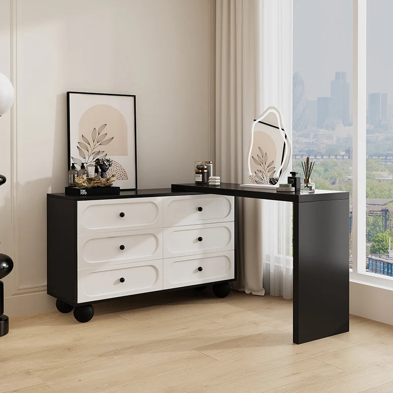 European Design Vanity Table Simple Kawaii Corner With Mirror Vanity Table Modern Luxury Penteadeira De Maquiagens Furniture