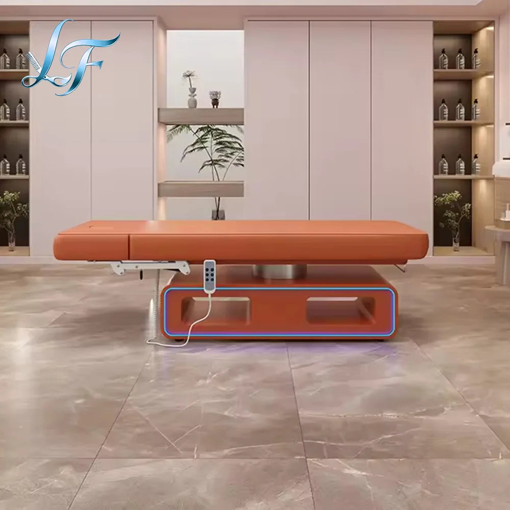 Massage Table Electric Lift Adjustable Beauty Bed Commercial Furniture For Salon Beauty Industry Durable Practical Bed