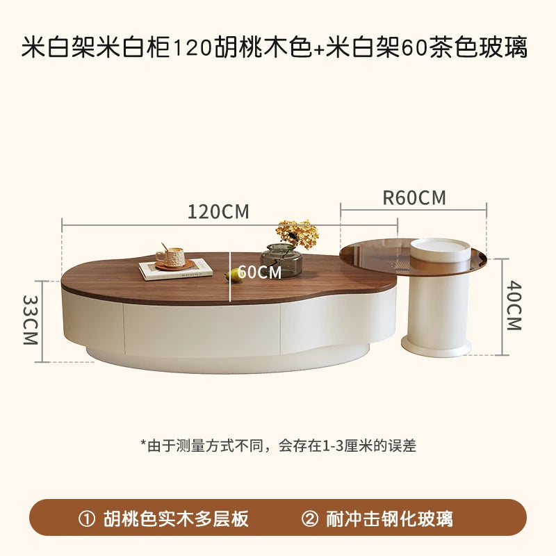 Living Room Storage Coffee Table With Drawers Trendy Glam Minimalist Coffee Table Unique Modern Meuble Salon Furniture For Home