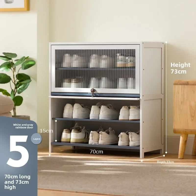 Simple shoe cabinet, household door storage artifact, space-saving indoor good-looking multi-layer dustproof large-capacity