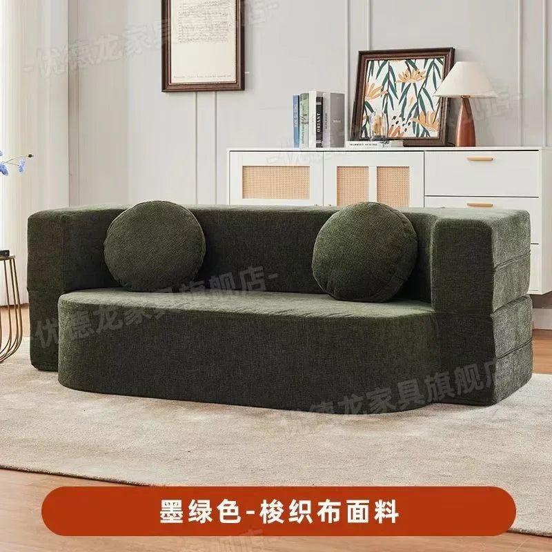Living Room Compressed Sponge Sofa Modular Sectional Sofa Bed for Bedroom Apartment Ultra-Soft Deep Seat Lightweight Easy Assemb