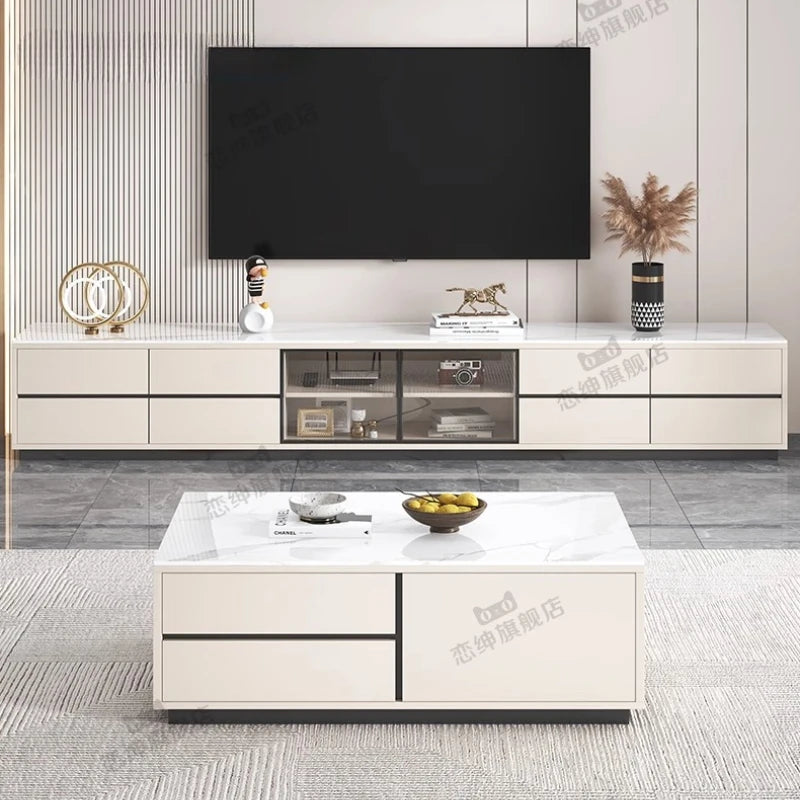 Storage Ornament Tv Stand Cabinet Simple Wall Nordic White Tv Stand Drawers Shelf Muebles Para El Hogar Home Accessories