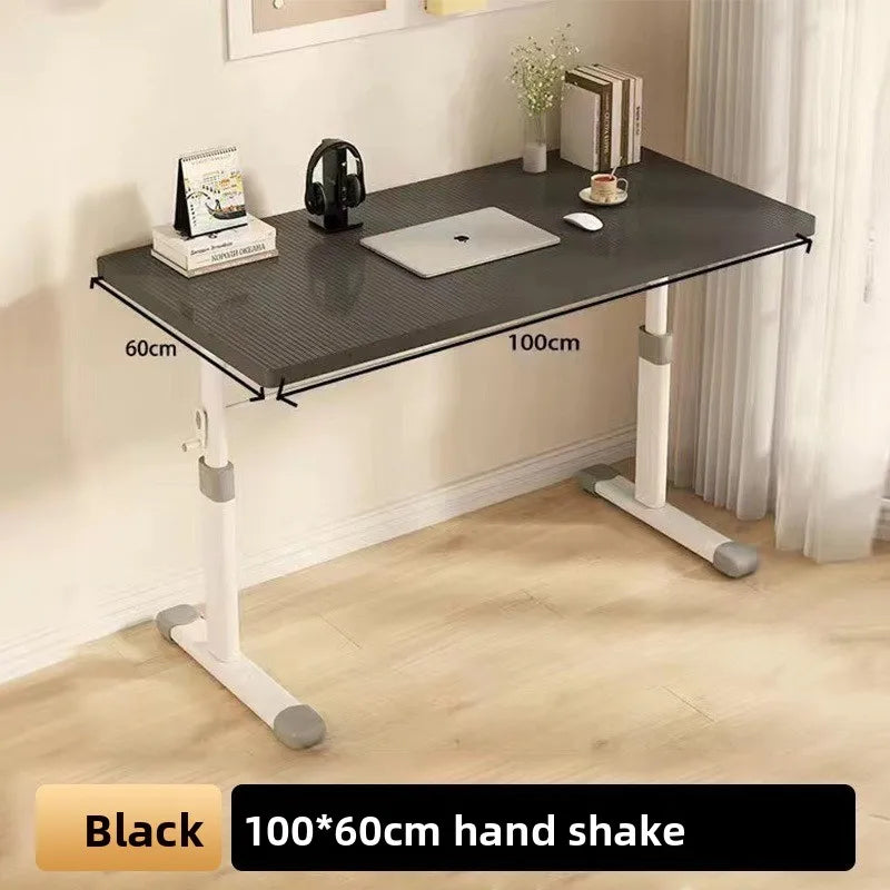 Hand Crank Adjustable Height Desk Computer Desk & Office  Ergonomic Study Table Home Office Writing Gaming Desk for Kids Adults