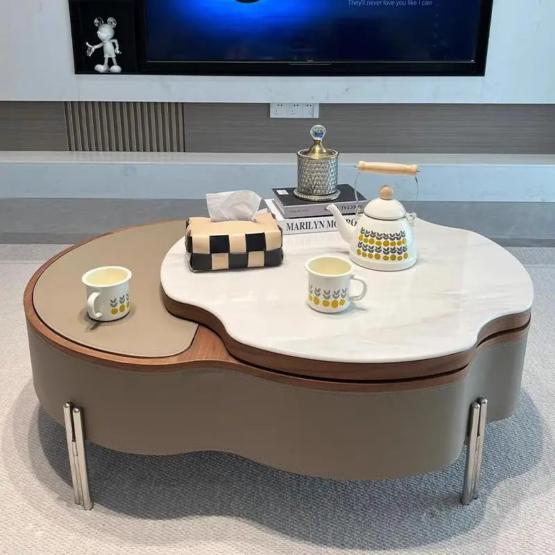 Design Storage Coffee Table Geometric Modern Organizer Drawer Nordic Coffee Table European Glamour Coffee Table Simple Furniture