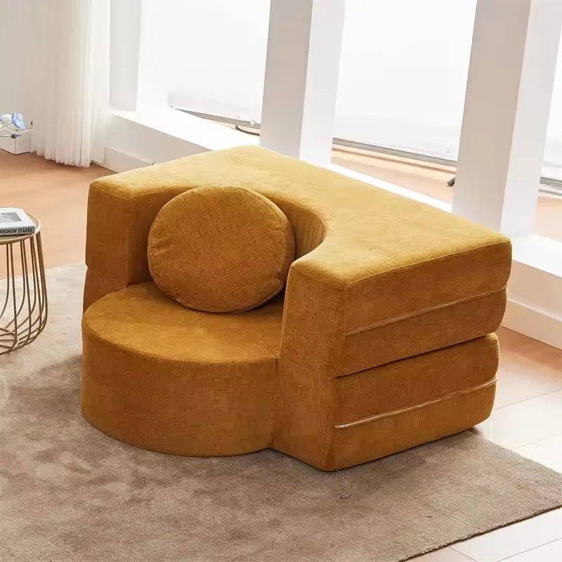 Living Room Compressed Sponge Sofa Modular Sectional Sofa Bed for Bedroom Apartment Ultra-Soft Deep Seat Lightweight Easy Assemb