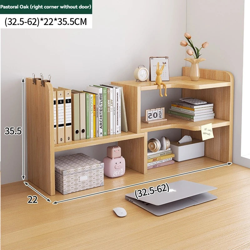 Bookshelf Office Desktop Storage Shelves Multi layer Scalable Shelves Student Desk Storage Boxes Small Bookcases