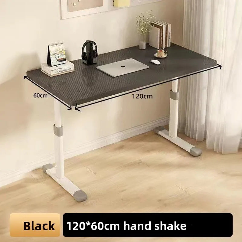 Hand Crank Adjustable Height Desk Computer Desk & Office  Ergonomic Study Table Home Office Writing Gaming Desk for Kids Adults